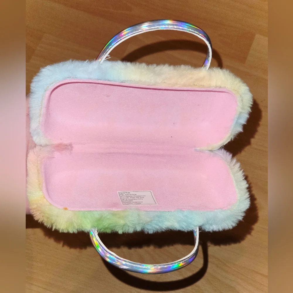 Furry Eye Glasses Case With Handles